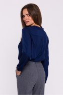 Bluzka Model S375 Navy - Stylove Stylove Bluzka Model S375 Navy - Stylove Stylove