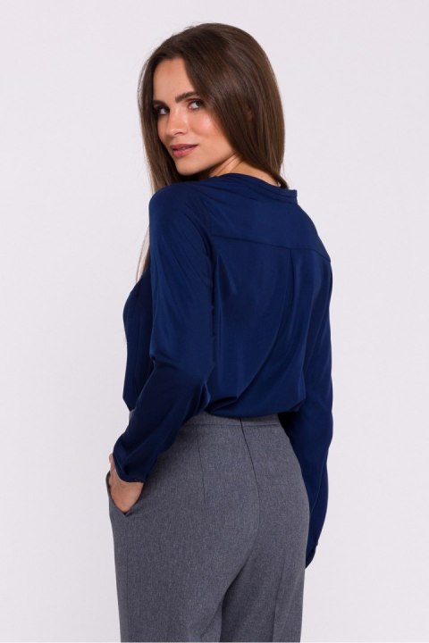 Bluzka Model S375 Navy - Stylove Stylove Bluzka Model S375 Navy - Stylove Stylove