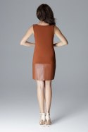 Sukienka Model L025 Brown - Lenitif Lenitif Sukienka Model L025 Brown - Lenitif Lenitif