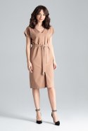 Sukienka Model L032 Brown - Lenitif Lenitif Sukienka Model L032 Brown - Lenitif Lenitif