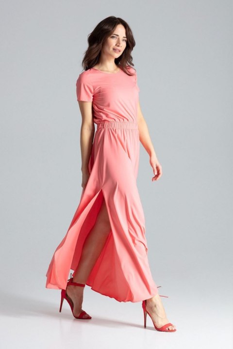 Sukienka Model L042 Coral - Lenitif Lenitif Sukienka Model L042 Coral - Lenitif Lenitif