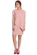 Sukienka Model S262 Powder Pink - Stylove Stylove Sukienka Model S262 Powder Pink - Stylove Stylove