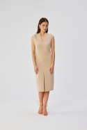 Sukienka Model S359 Beige - Stylove Stylove Sukienka Model S359 Beige - Stylove Stylove