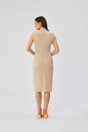 Sukienka Model S359 Beige - Stylove Stylove Sukienka Model S359 Beige - Stylove Stylove