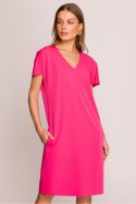 Sukienka Model S392 Pink - Stylove Stylove Sukienka Model S392 Pink - Stylove Stylove