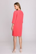 Sukienka Model S394 Coral - Stylove Stylove Sukienka Model S394 Coral - Stylove Stylove