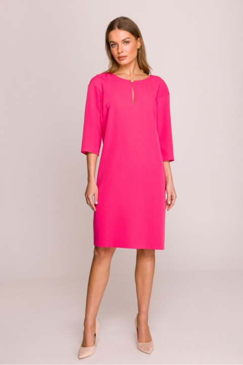 Sukienka Model S394 Pink - Stylove Stylove Sukienka Model S394 Pink - Stylove Stylove
