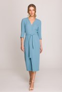 Sukienka Model S396 Cold Blue - Stylove Stylove Sukienka Model S396 Cold Blue - Stylove Stylove