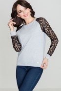 Bluzka Model K329 Grey/Black - Lenitif Lenitif Bluzka Model K329 Grey/Black - Lenitif Lenitif