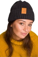 Czapka Damska Model BK059 Grafit - BE Knit BE Knit Czapka Damska Model BK059 Grafit - BE Knit BE Knit