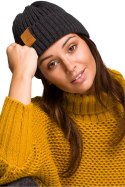 Czapka Damska Model BK059 Grafit - BE Knit BE Knit Czapka Damska Model BK059 Grafit - BE Knit BE Knit