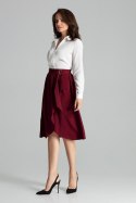 Spódnica Model L060 Bordo - Lenitif Lenitif Spódnica Model L060 Bordo - Lenitif Lenitif