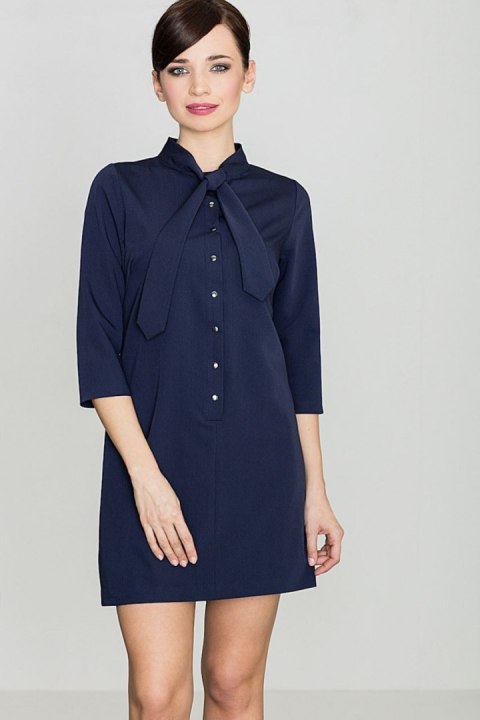 Sukienka Model K369 Navy - Lenitif Lenitif Sukienka Model K369 Navy - Lenitif Lenitif