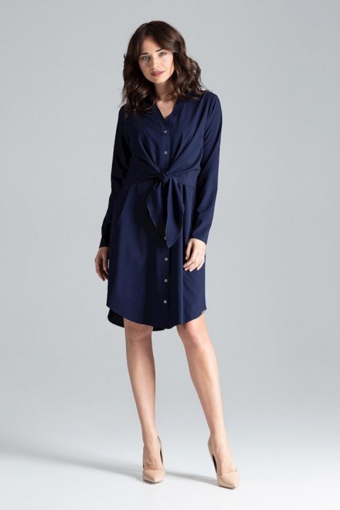 Sukienka Model L031 Navy - Lenitif Lenitif Sukienka Model L031 Navy - Lenitif Lenitif