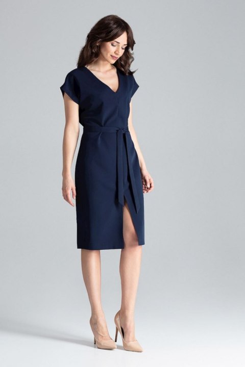 Sukienka Model L032 Navy - Lenitif Lenitif Sukienka Model L032 Navy - Lenitif Lenitif