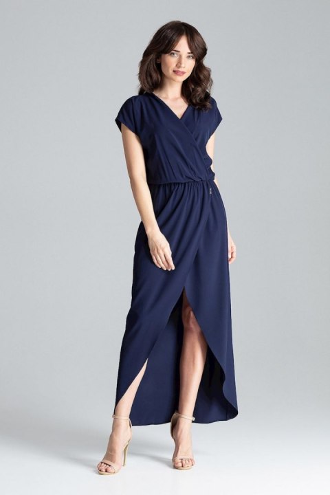 Sukienka Model L033 Navy - Lenitif Lenitif Sukienka Model L033 Navy - Lenitif Lenitif
