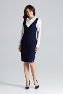 Sukienka Model L039 Navy - Lenitif Lenitif Sukienka Model L039 Navy - Lenitif Lenitif