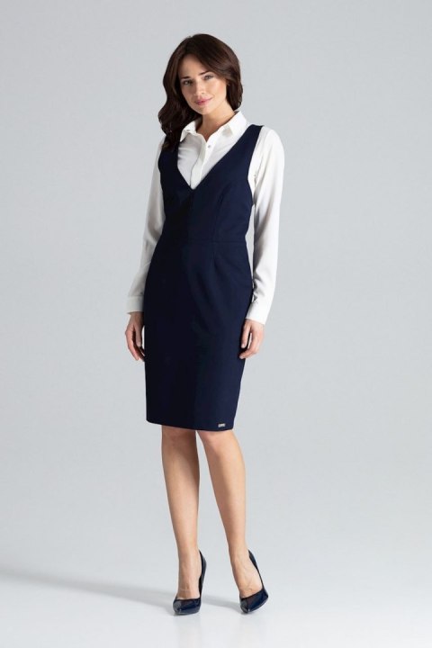 Sukienka Model L039 Navy - Lenitif Lenitif Sukienka Model L039 Navy - Lenitif Lenitif