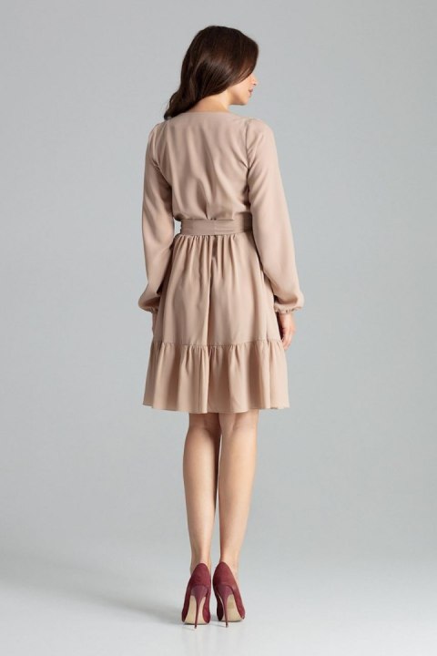 Sukienka Model L053 Beige - Lenitif Lenitif Sukienka Model L053 Beige - Lenitif Lenitif