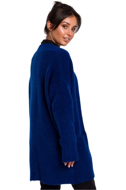 Sweter Kardigan Model BK034 Szafir - BE Knit BE Knit Sweter Kardigan Model BK034 Szafir - BE Knit BE Knit