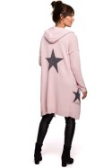 Sweter Kardigan Model BK063 Powder Pink - BE Knit BE Knit