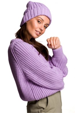 Czapka Damska Model BK057 Lawenda - BE Knit BE Knit