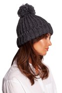 Czapka Model BK101 Grafit - BE Knit BE Knit Czapka Model BK101 Grafit - BE Knit BE Knit