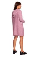 Sukienka Model BK089 Powder Pink - BE Knit BE Knit Sukienka Model BK089 Powder Pink - BE Knit BE Knit