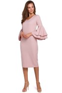 Sukienka Model K002 Dirty Pink - Makover Makover Sukienka Model K002 Dirty Pink - Makover Makover