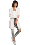 Sweter Damski Model BK001 Powder Pink Melange - BE Knit BE Knit Sweter Damski Model BK001 Powder Pink Melange - BE Knit BE Knit