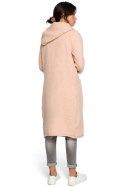 Sweter Kardigan Model BK016 Pale Pink - BE Knit BE Knit Sweter Kardigan Model BK016 Pale Pink - BE Knit BE Knit