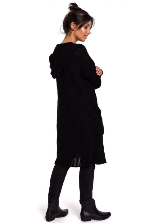Sweter Kardigan Model BK033 Black - BE Knit BE Knit Sweter Kardigan Model BK033 Black - BE Knit BE Knit