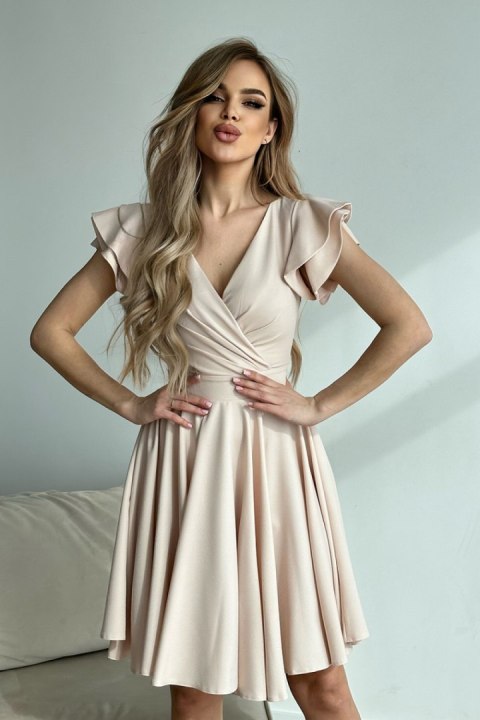 Sukienka Model 281-21 Beige - Bicotone Bicotone Sukienka Model 281-21 Beige - Bicotone Bicotone
