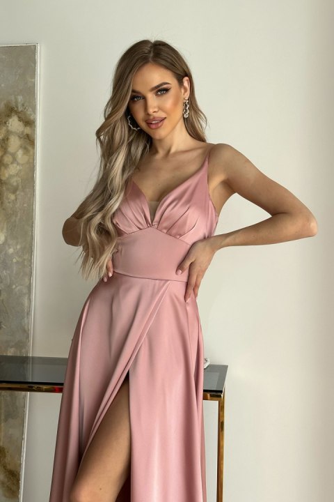 Sukienka Model 282-20 Dirty Pink - Bicotone Bicotone Sukienka Model 282-20 Dirty Pink - Bicotone Bicotone