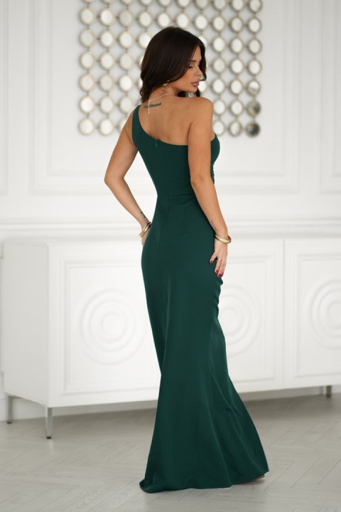 Sukienka Model 321-13 Bottle Green - Bicotone Bicotone Sukienka Model 321-13 Bottle Green - Bicotone Bicotone