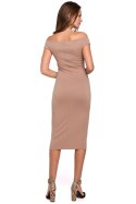 Sukienka Model K001 Beige - Makover Makover Sukienka Model K001 Beige - Makover Makover