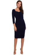 Sukienka Model K006 Navy - Makover Makover Sukienka Model K006 Navy - Makover Makover