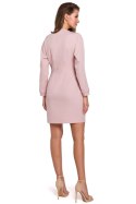 Sukienka Model K034 Dirty Pink - Makover Makover Sukienka Model K034 Dirty Pink - Makover Makover