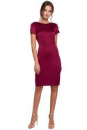 Sukienka Model K041 Bordo - Makover Makover Sukienka Model K041 Bordo - Makover Makover