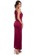 Sukienka Model K042 Bordo - Makover Makover Sukienka Model K042 Bordo - Makover Makover