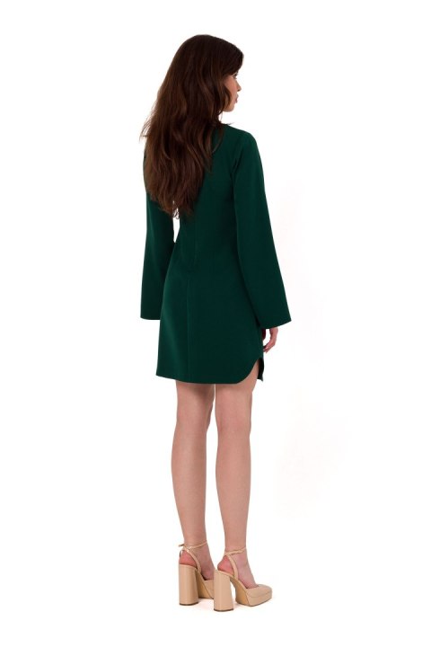 Sukienka Model K181 Bottle Green - Makover Makover Sukienka Model K181 Bottle Green - Makover Makover
