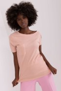 Bluzka Model TW-BZ-OB058.42P Light Pink - Och Bella Och Bella Bluzka Model TW-BZ-OB058.42P Light Pink - Och Bella Och Bella