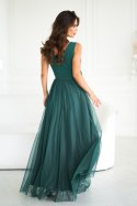 Sukienka Model 318-13 Bottle Green - Bicotone Bicotone Sukienka Model 318-13 Bottle Green - Bicotone Bicotone