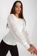 Bluzka Model TW-BZ-OB-046.62P White - Och Bella Och Bella Bluzka Model TW-BZ-OB-046.62P White - Och Bella Och Bella