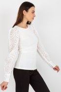 Bluzka Model TW-BZ-OB-046.62P White - Och Bella Och Bella Bluzka Model TW-BZ-OB-046.62P White - Och Bella Och Bella