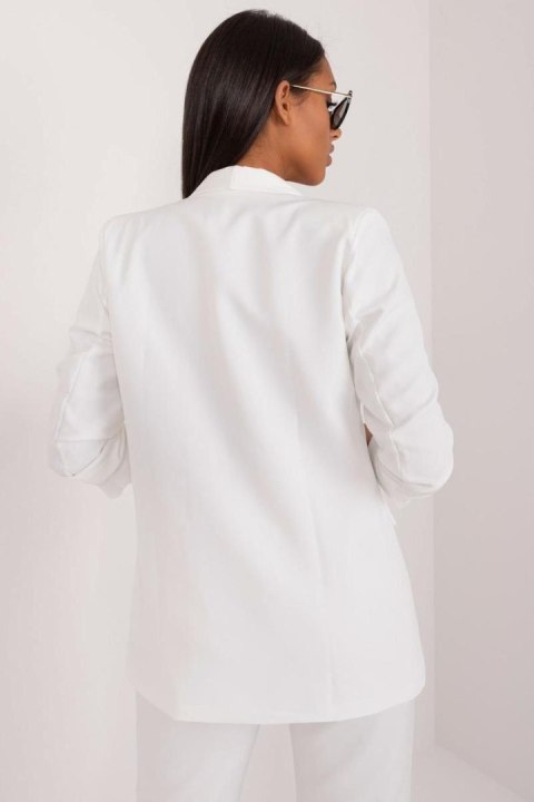 Marynarka Model TW-ZT-BI-24155a.01X White - Och Bella Och Bella Marynarka Model TW-ZT-BI-24155a.01X White - Och Bella Och Bella