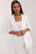 Marynarka Model TW-ZT-BI-27192.44P White - Och Bella Och Bella Marynarka Model TW-ZT-BI-27192.44P White - Och Bella Och Bella
