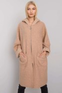 Płaszcz Damski Model TW-PL-BI-21715.63P Beige - Och Bella Och Bella Płaszcz Damski Model TW-PL-BI-21715.63P Beige - Och Bella Och Bella