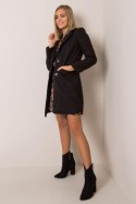 Płaszcz Damski Model TW-PL-BI-25533.18 Black - Och Bella Och Bella Płaszcz Damski Model TW-PL-BI-25533.18 Black - Och Bella Och Bella
