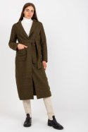 Płaszcz Damski Model TW-PL-BI-5220.63 Khaki - Och Bella Och Bella Płaszcz Damski Model TW-PL-BI-5220.63 Khaki - Och Bella Och Bella
